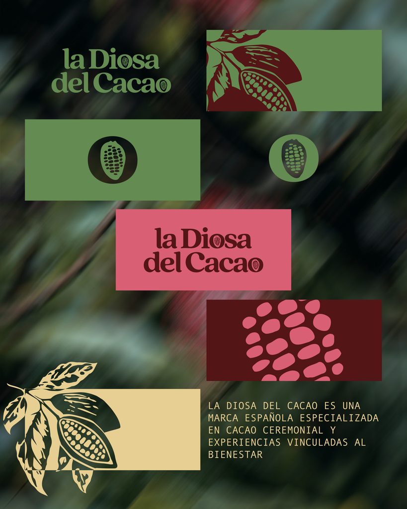 Aplicación de la identidad visual y recursos gráficos del rebranding de La Diosa del Cacao